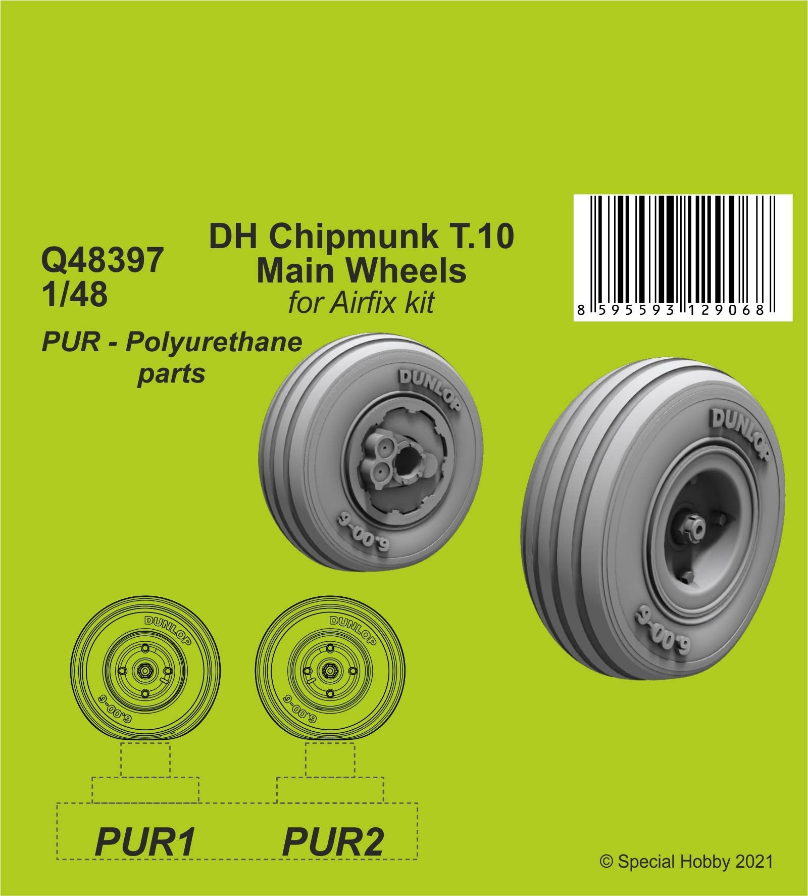 CMK 1/48 DH Chipmunk T.10 Main Wheels | 8595593129068