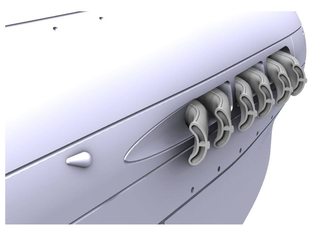 CMK 1/72 P-40K/M/N Warhawk Late Type Fishtail Exhausts | 8595593128917