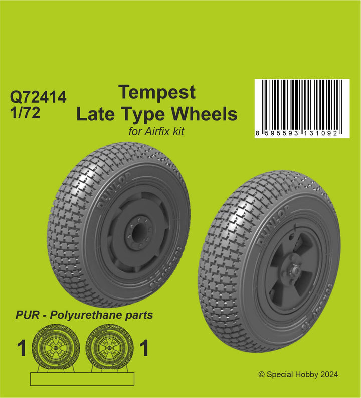 CMK 1/72 Tempest Late Type Wheels / for Airfix kit | 8595593131092