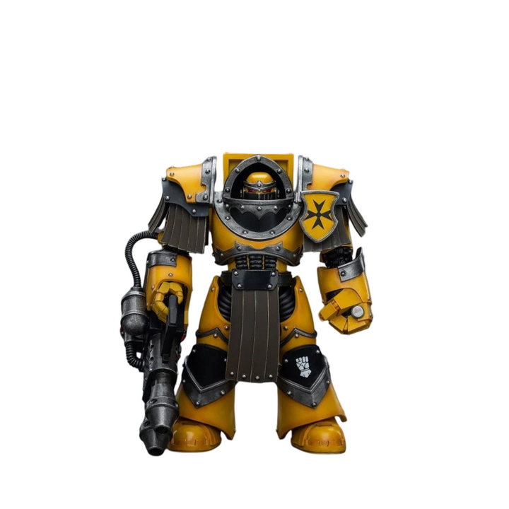 Joy Toy Imperial Fists Legion Cataphractii Terminator Squad Legion Cataphractii with Heavy Flamer | 6973130379381