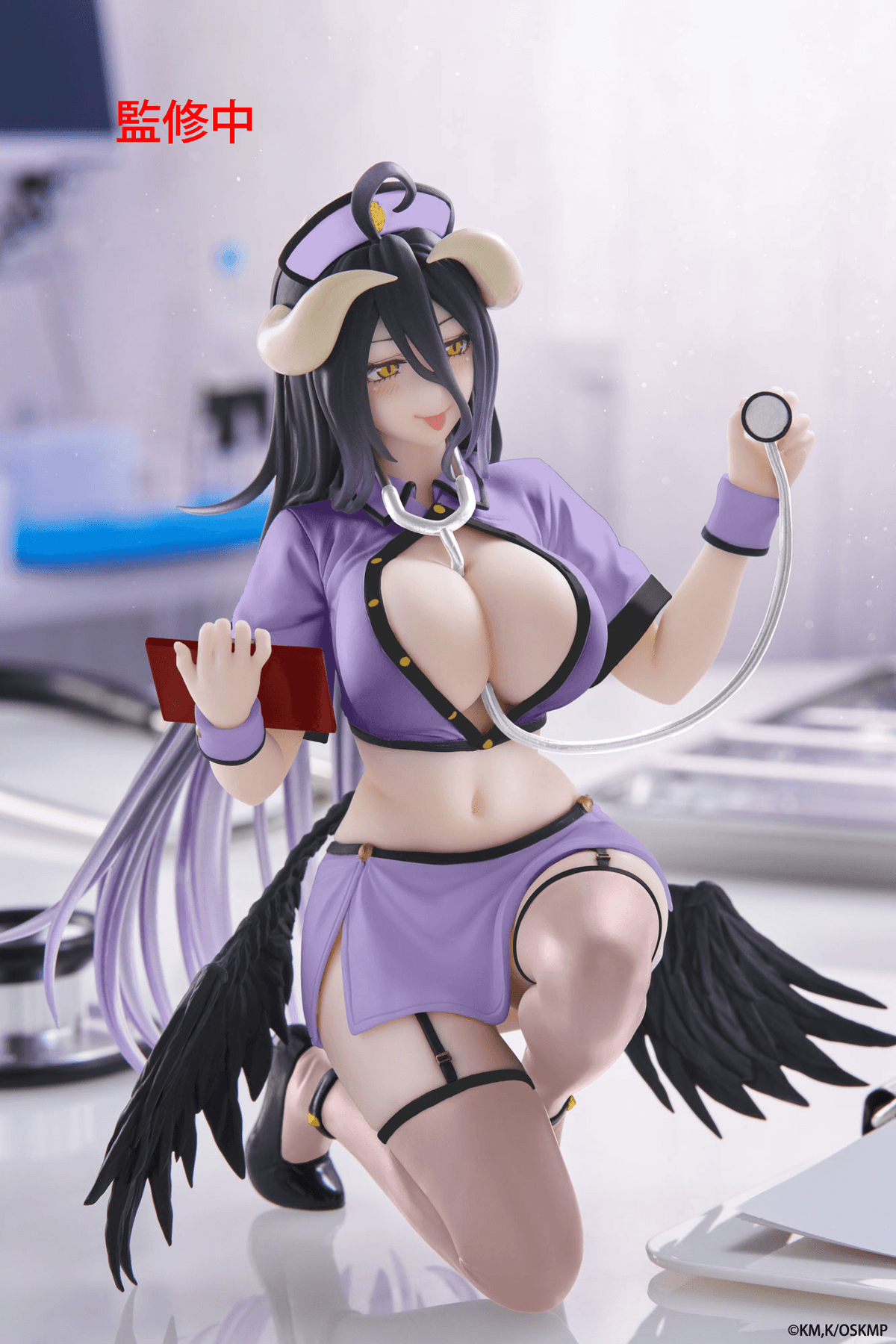 Overlord Desktop Cute Figure - Albedo (Nurse Ver.) Renewal