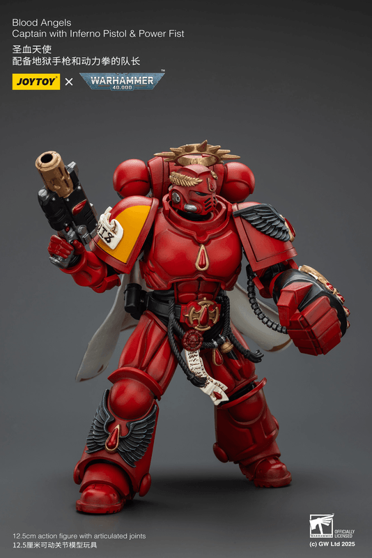JOYTOY Blood Angels Captain with Inferno Pistol & Power Fist