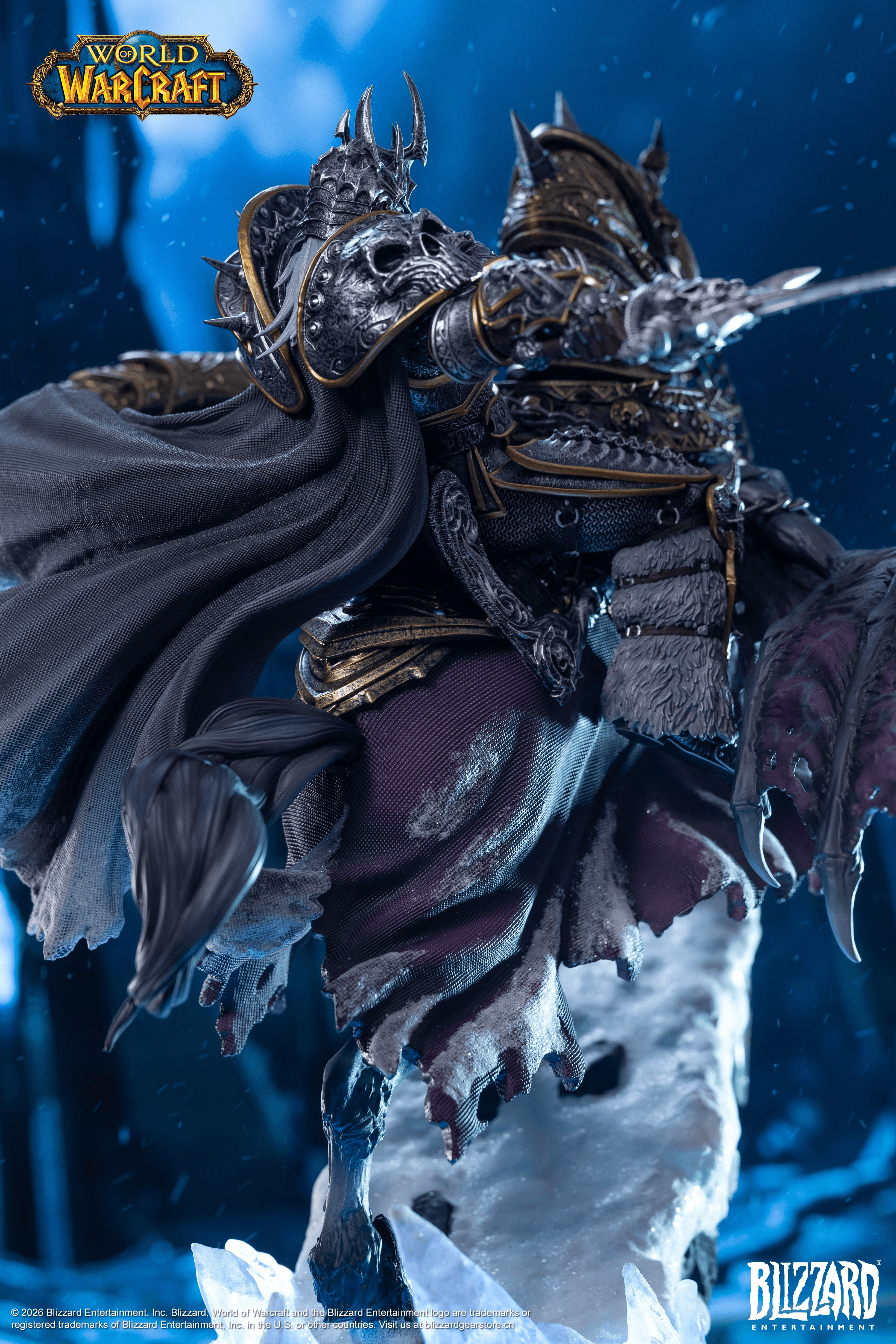 Blizzard World of Warcraft® The Lich King & Invincible 14-Inch Premium Statue