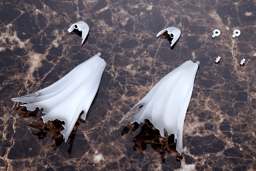 DRESS UP PARTS SIDE CLOAK WHITE Ver.