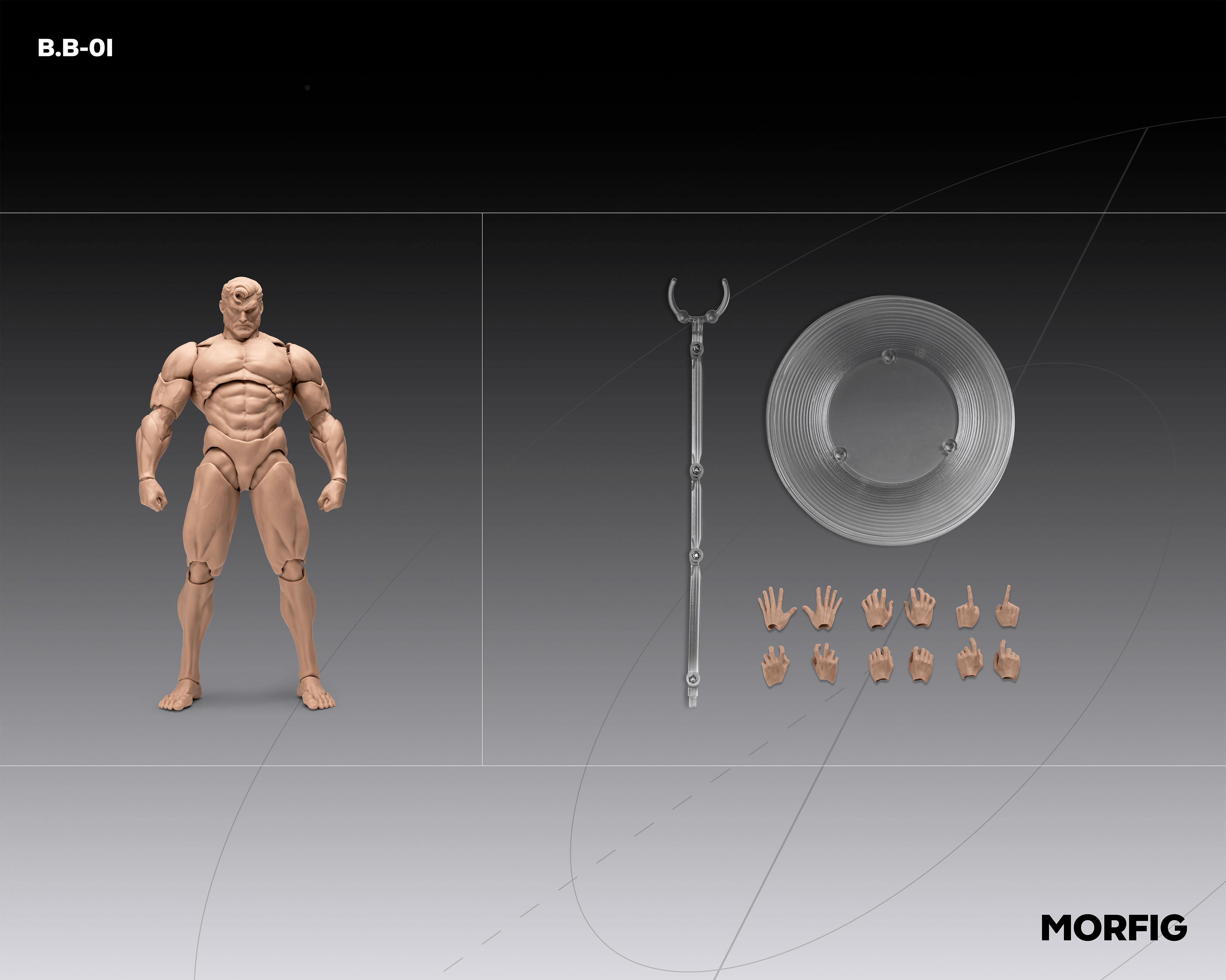 INART- Blank Male Body 1/12 Action Figure (Skintone) | 6972662531908