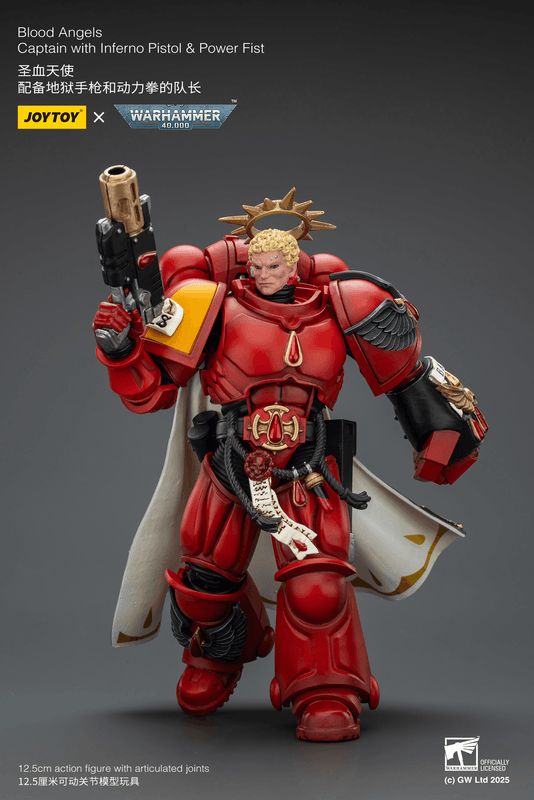JOYTOY Blood Angels Captain with Inferno Pistol & Power Fist