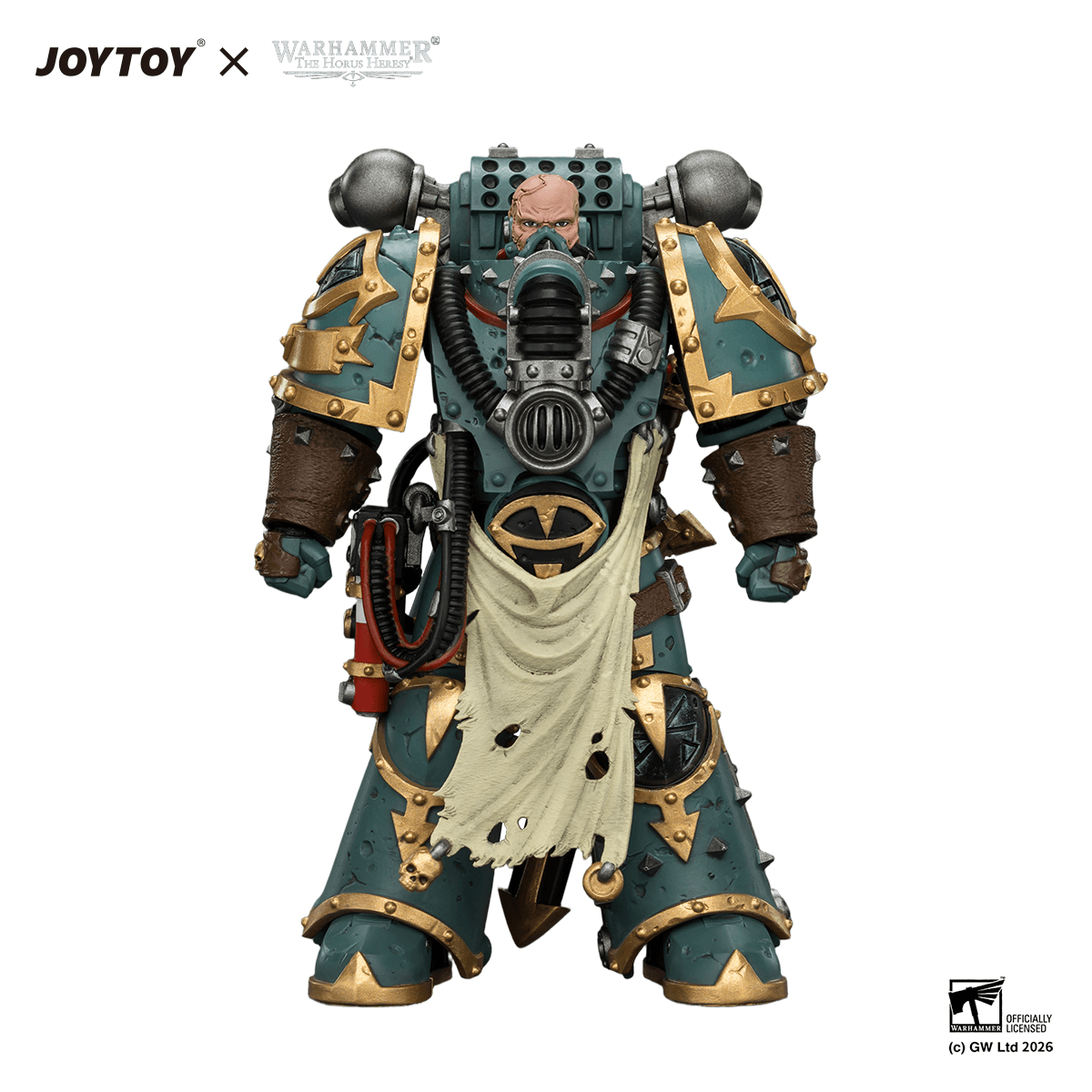 Sons of Horus Maloghurst the Twisted, the Warmaster's Equerry with Legion Standard and Banestrike Bolter | 6927054404339