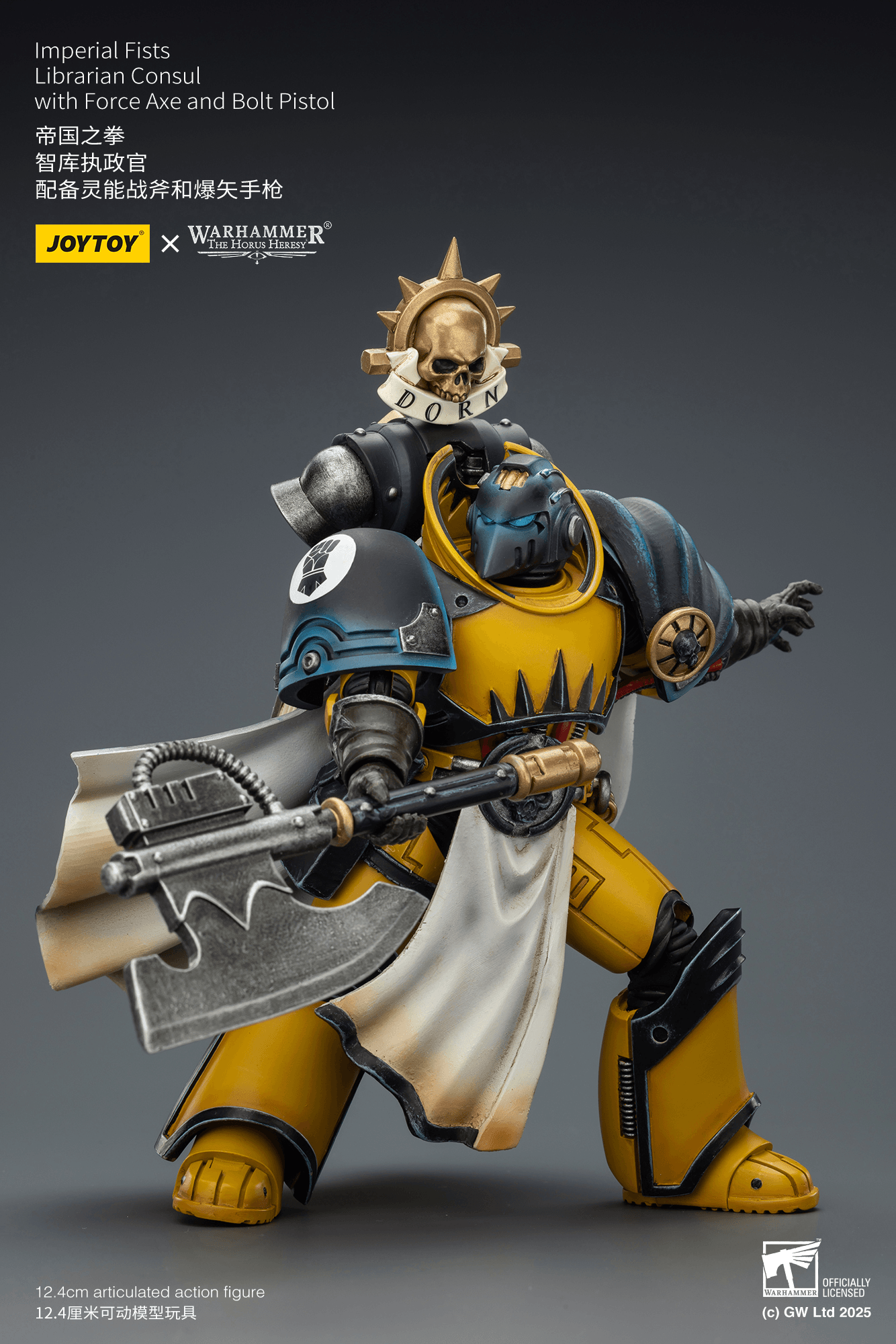 Imperial Fists Librarian Consul with Force Axe and Bolt Pistol | 6927054403301