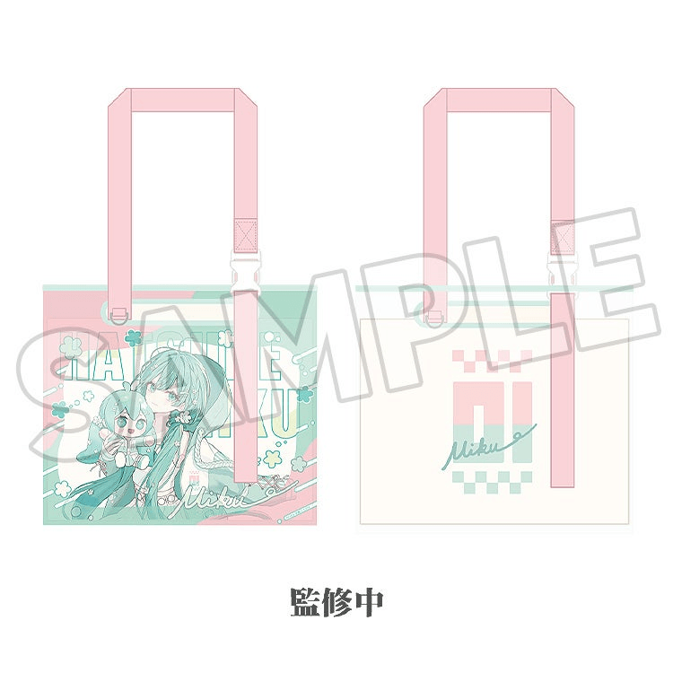 Hatsune Miku Miku Hug Series Clear Bag: Flower Ver. | 4580828665873
