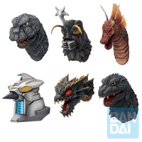 Godzilla Monster Head Magnet (The Biography of The Most Terrifying Monster King) (Box/6) | 4573102724533