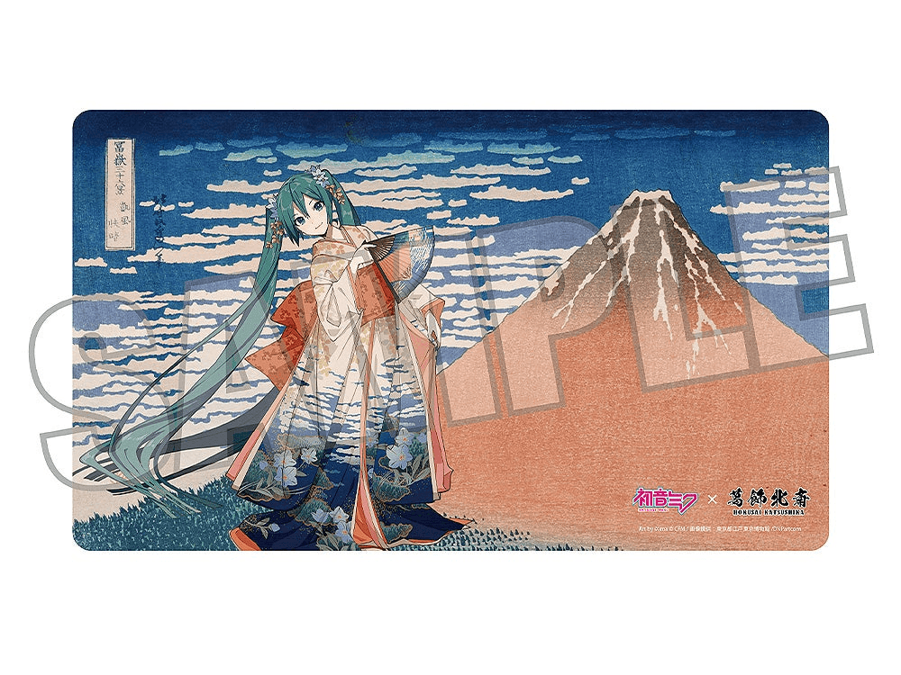 Hatsune Miku x Katsushika Hokusai iXima Desk Mat Fine Wind, Clear Morning | 4580781044746