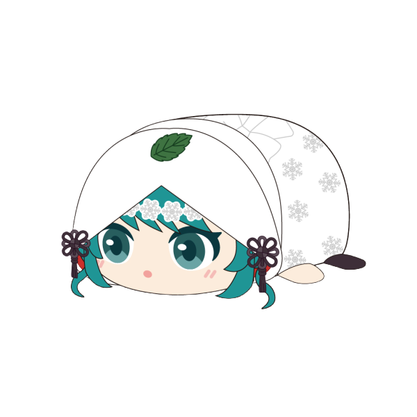 YUKI MIKU POTE KORO MASCOT M SIZE (D) | 4580683621434