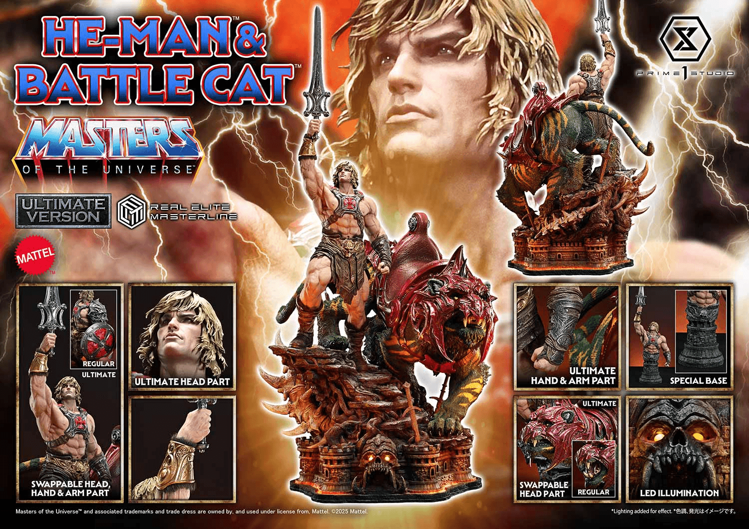 Real Elite Masterline Masters of the Universe He-Man &amp; Battle Cat Ultimate Version | 4582647123435