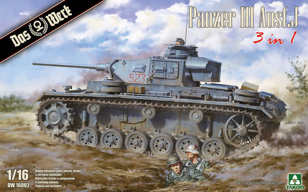 *Special Introductory Offer*Das Werk 1/16 Panzer III Ausf. J 3in1