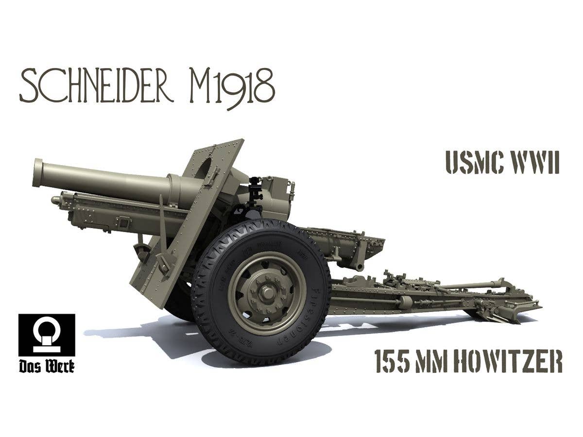 Das Werk 1/35 US 155mm Howitzer M1918 | 4260191520770