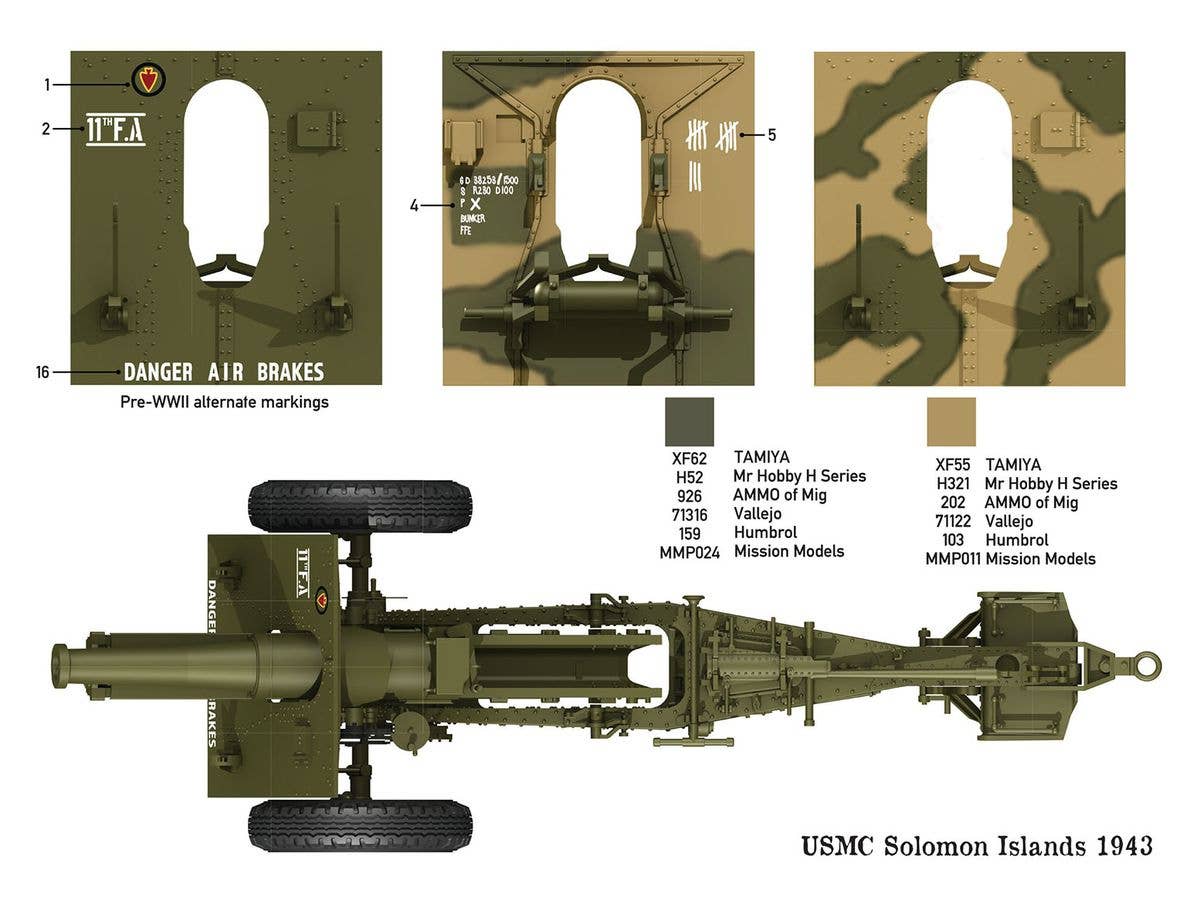 Das Werk 1/35 US 155mm Howitzer M1918 | 4260191520770