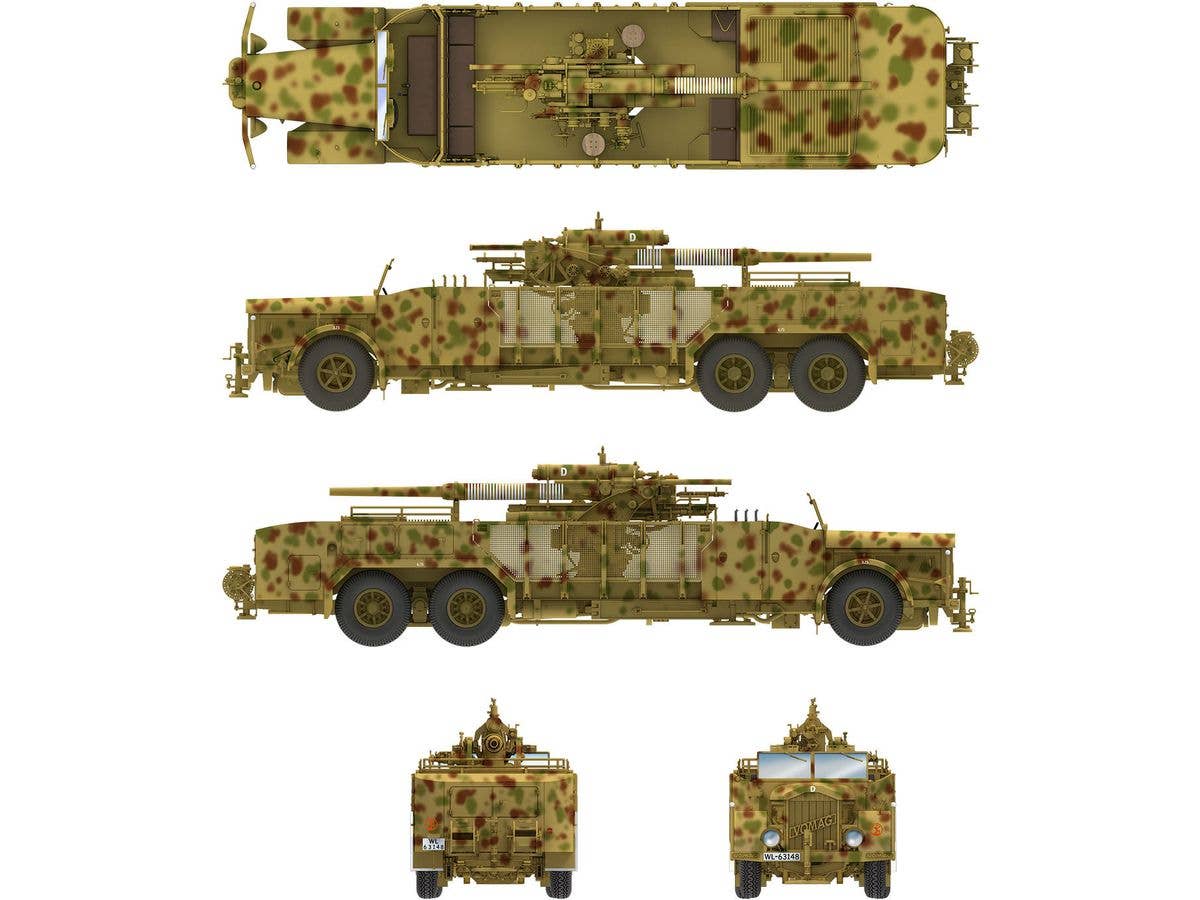 Das Werk 1/35 8.8 cm Flak on a 9t VOMAG | 4260191520763