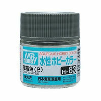 Mr Hobby AQUEOUS HOBBY COLOR - H83 SEMI-GLOSS DARK GRAY(2) (IJN NAVAL) | 4973028739145