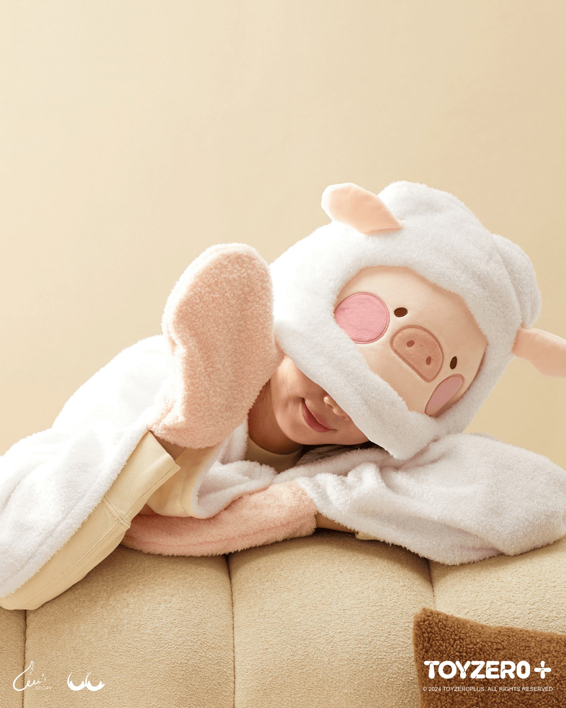 LuLu the Piggy Costume Series - Blanket with Hat (Sheep) | 781005758744