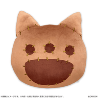 Monster Hunter Wilds cat shaped cushion | 4976219137874