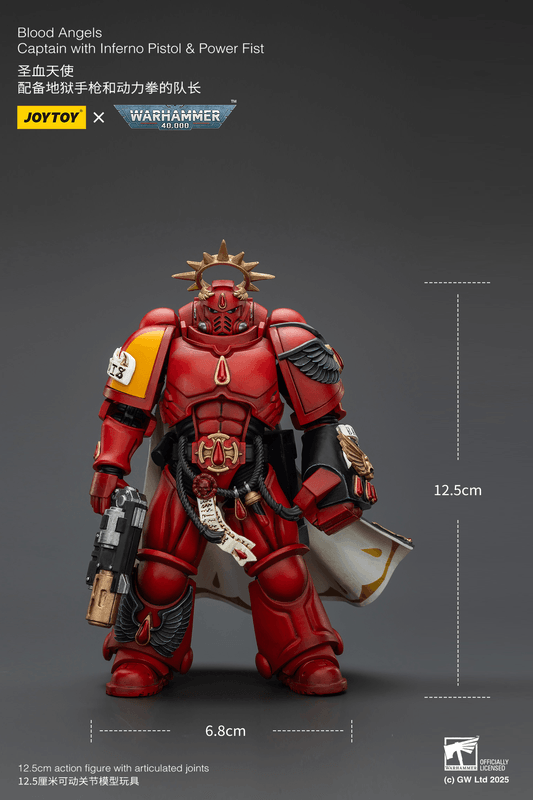 JOYTOY Blood Angels Captain with Inferno Pistol & Power Fist