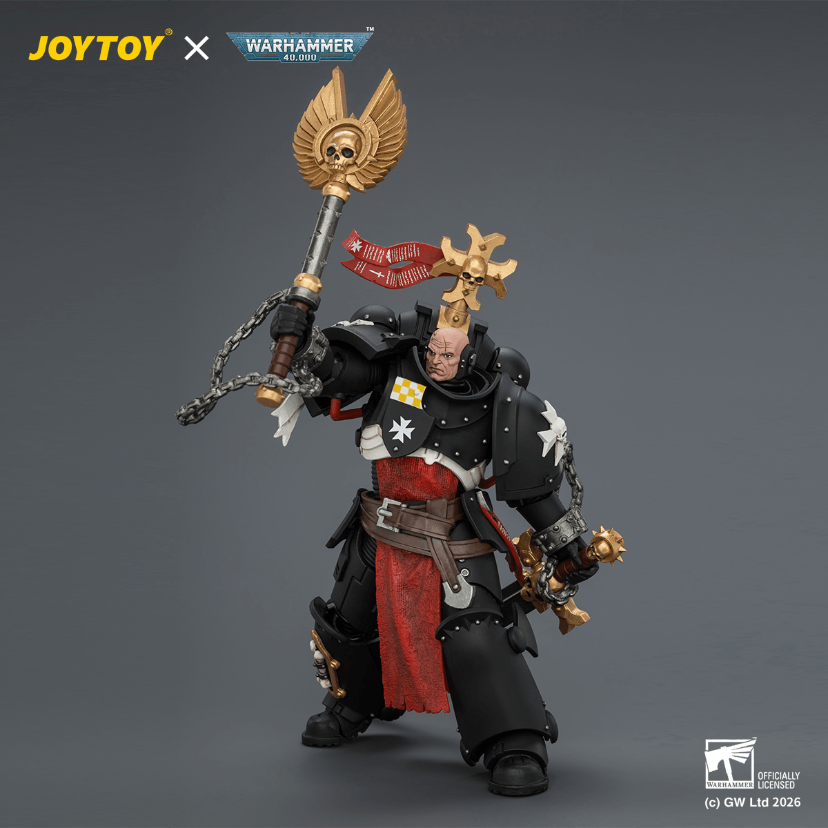 Black Templars Execrator 1 with Crozius Arcanum and Master-Crafted Power Weapon