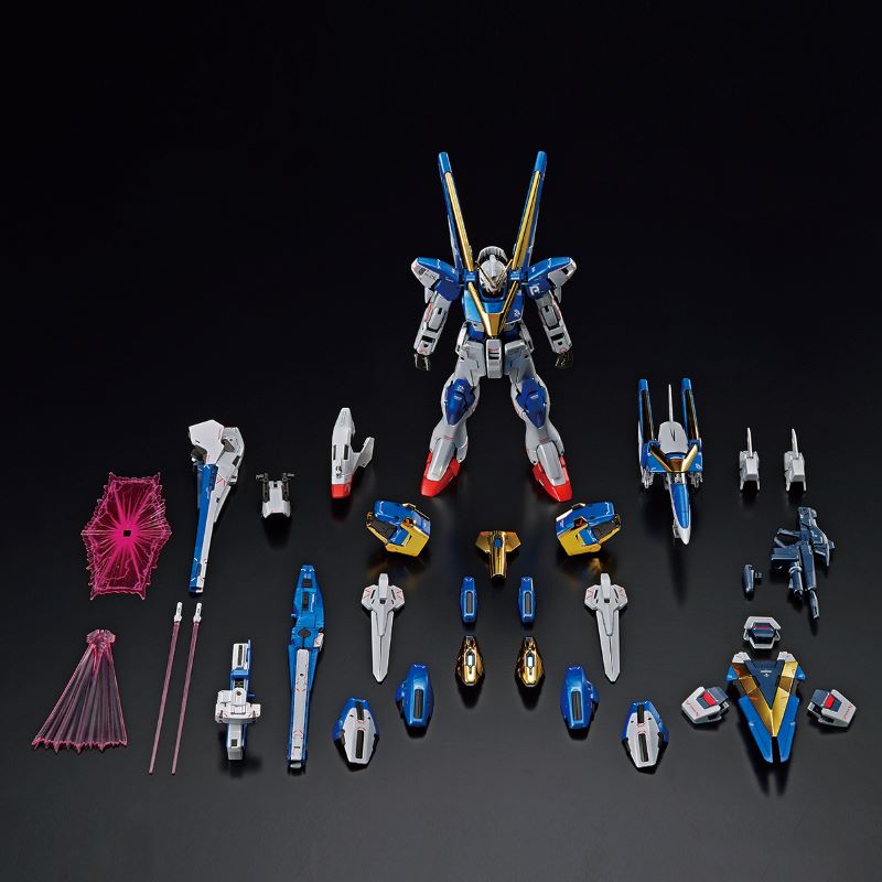 P-Bandai MG 1/100 The Gundam Base Limited Victory Two Assault Buster Gundam Ver.Ka [Titanium Finish]