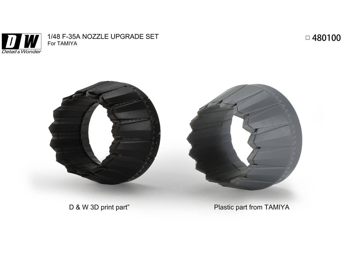 Detail & Wonder Studio 1/48 F-35A Lightning II Nozzles for TAMIYA Kit | 4580702163891