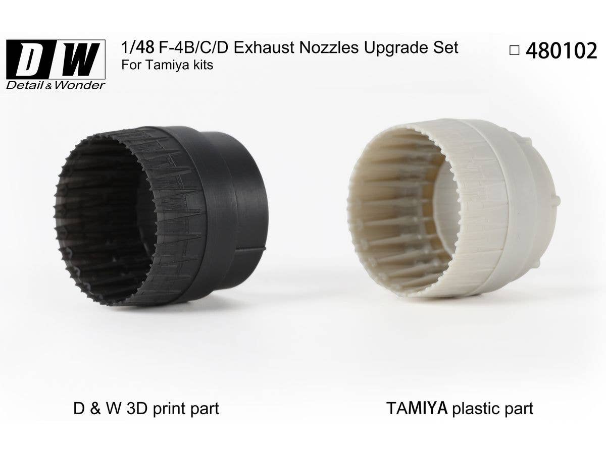Detail & Wonder Studio 1/48 F-4B Exhaust Nozzles (early version)
 for TAMIYA Kit | 4580702166298