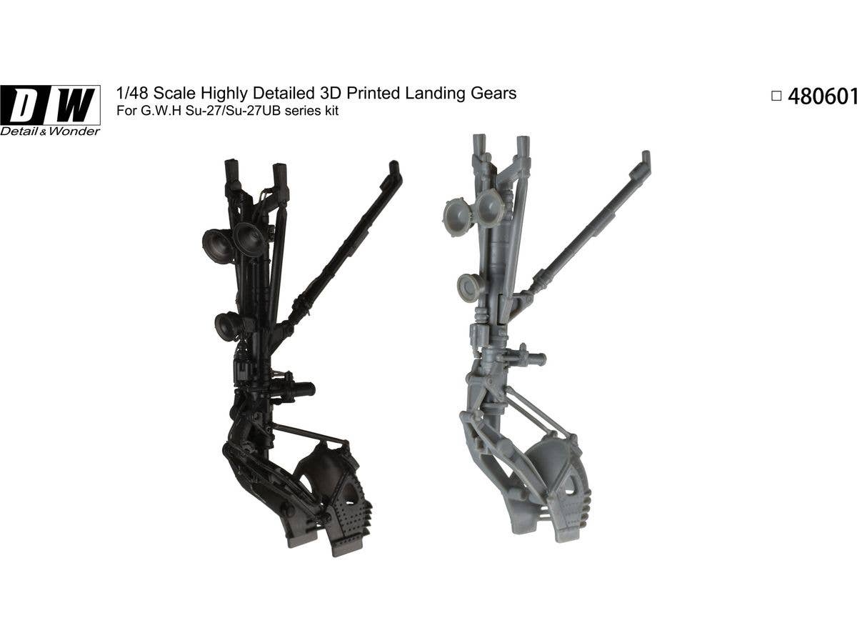 Detail & Wonder Studio 1/48 Su-27/Su-27UB Landing Gear for G.W.H Kit | 4580702163938