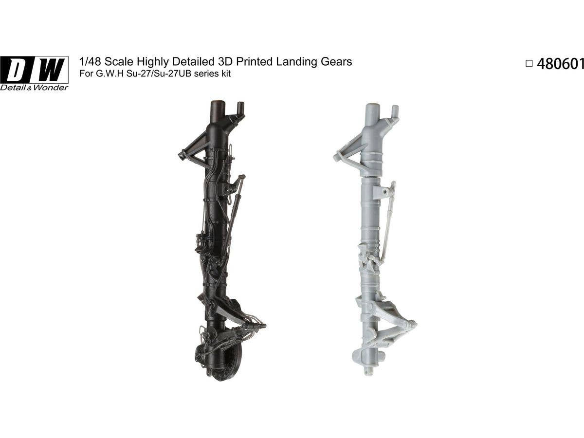Detail & Wonder Studio 1/48 Su-27/Su-27UB Landing Gear for G.W.H Kit | 4580702163938