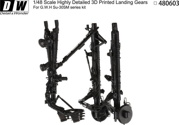 Detail & Wonder Studio 1/48 Su-30SM Landing Gear for G.W.H Kit | 4580702163945