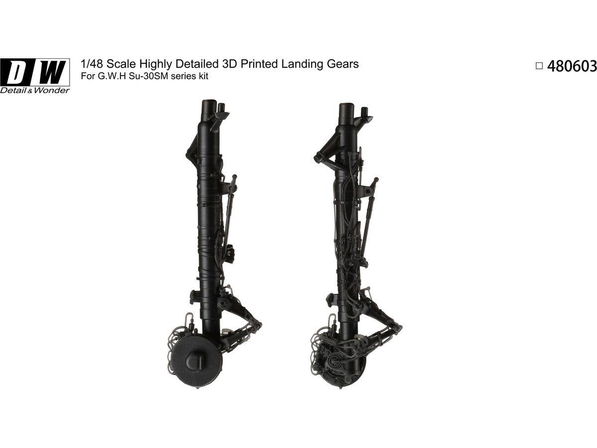 Detail & Wonder Studio 1/48 Su-30SM Landing Gear for G.W.H Kit | 4580702163945