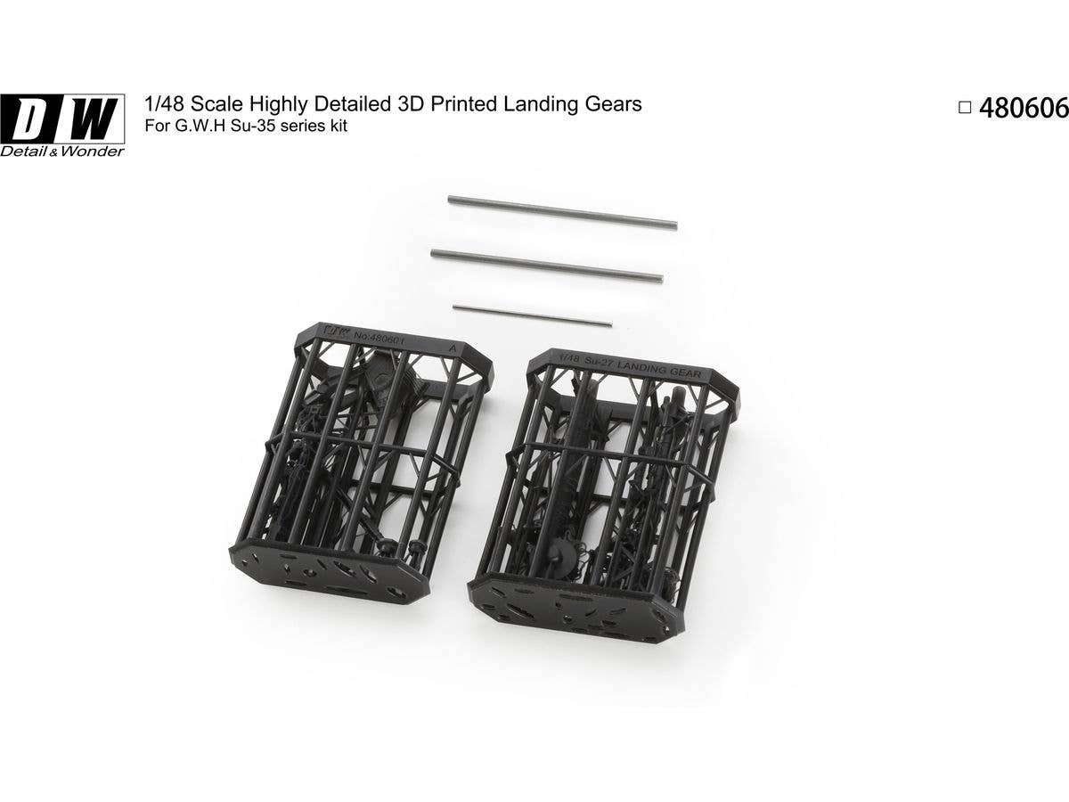 Detail & Wonder Studio 1/48 Su-35 Landing Gear for G.W.H Kit | 4580702163952