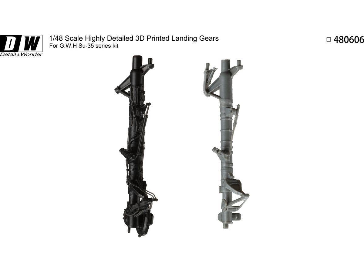 Detail & Wonder Studio 1/48 Su-35 Landing Gear for G.W.H Kit | 4580702163952
