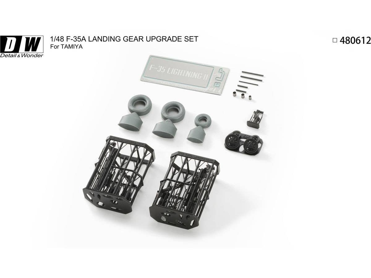 Detail & Wonder Studio 1/48 F-35A Landing Gear for TAMIYA Kit | 4580702163983