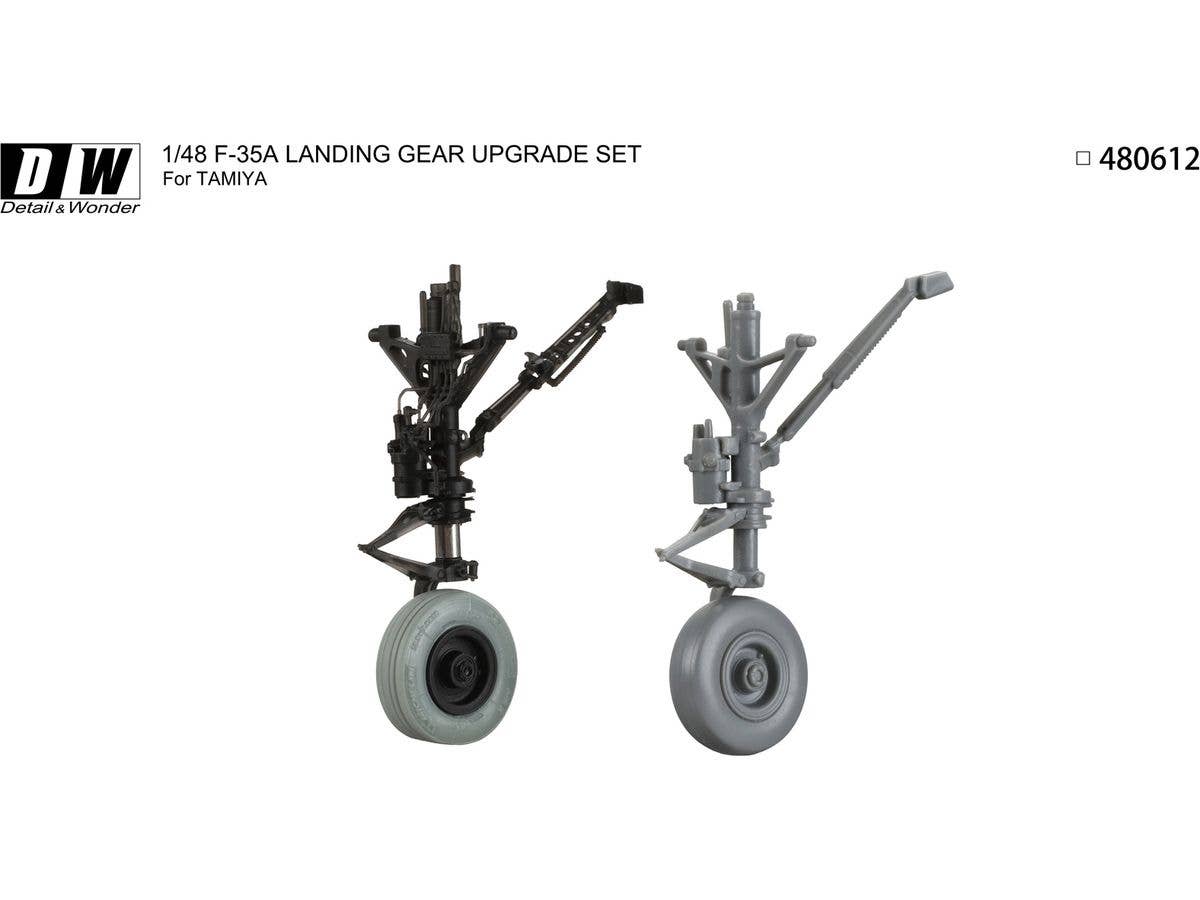 Detail & Wonder Studio 1/48 F-35A Landing Gear for TAMIYA Kit | 4580702163983