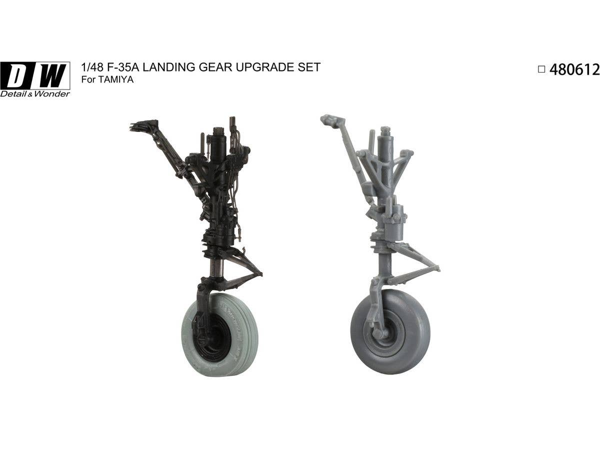 Detail & Wonder Studio 1/48 F-35A Landing Gear for TAMIYA Kit | 4580702163983