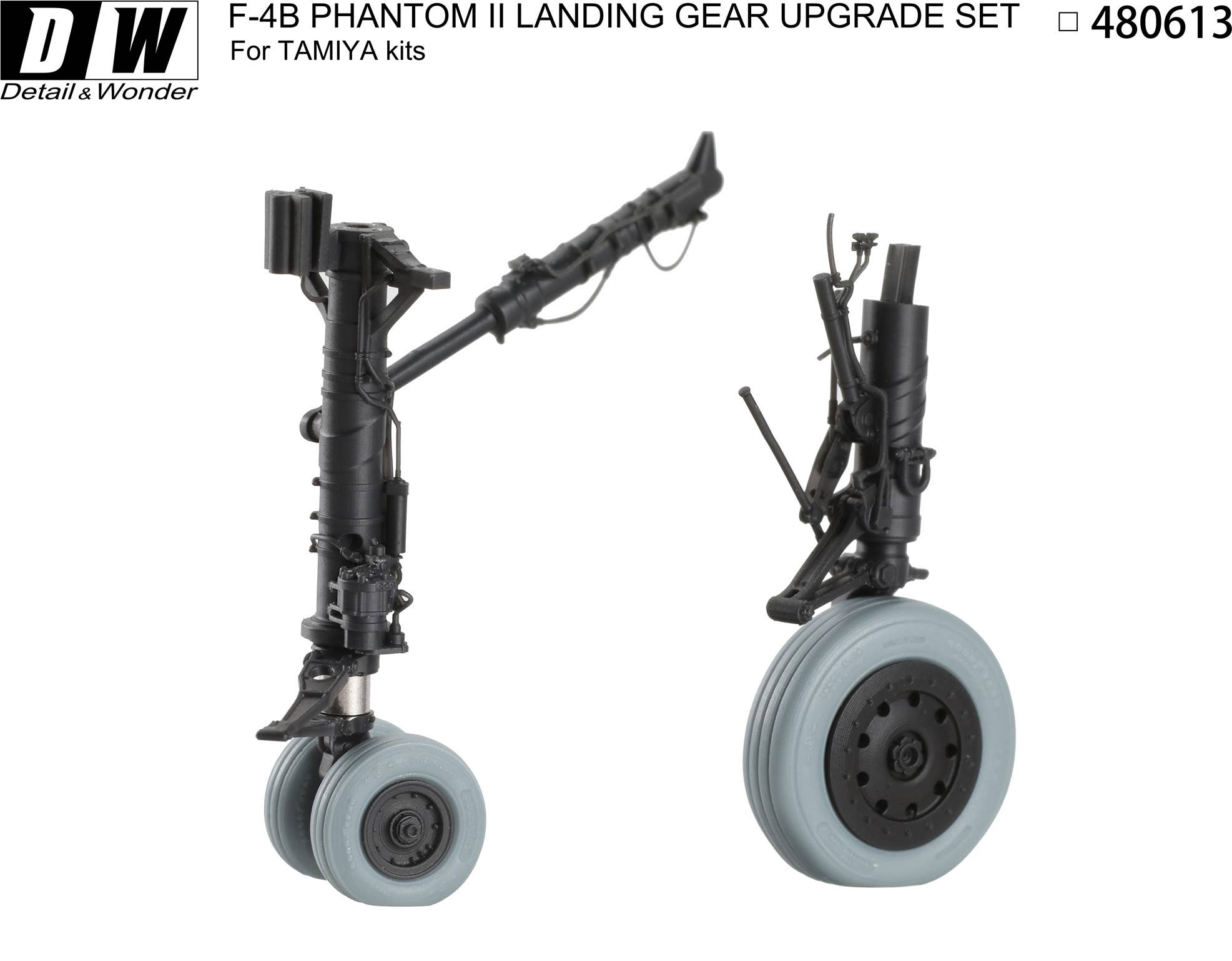 Detail & Wonder Studio 1/48 F-4B Landing Gear for TAMIYA Kit | 4580702163990