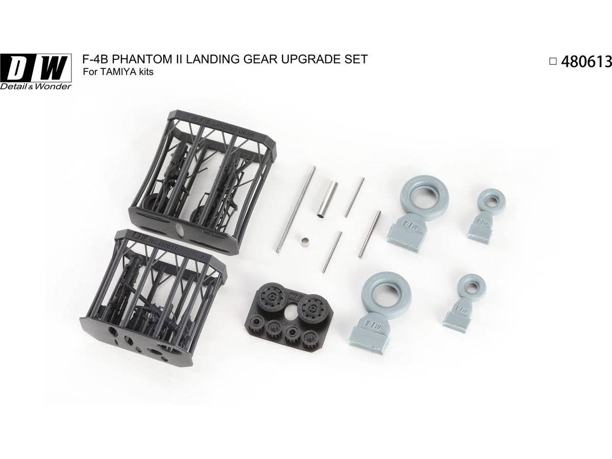 Detail & Wonder Studio 1/48 F-4B Landing Gear for TAMIYA Kit | 4580702163990