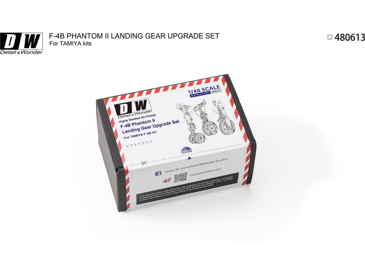 Detail & Wonder Studio 1/48 F-4B Landing Gear for TAMIYA Kit | 4580702163990