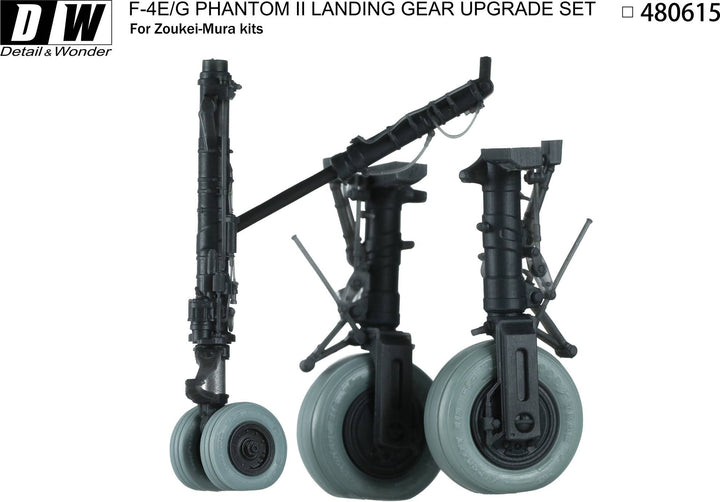 Detail & Wonder Studio 1/48 F-4E/G Landing Gear for ZM Kit | 4580702169787