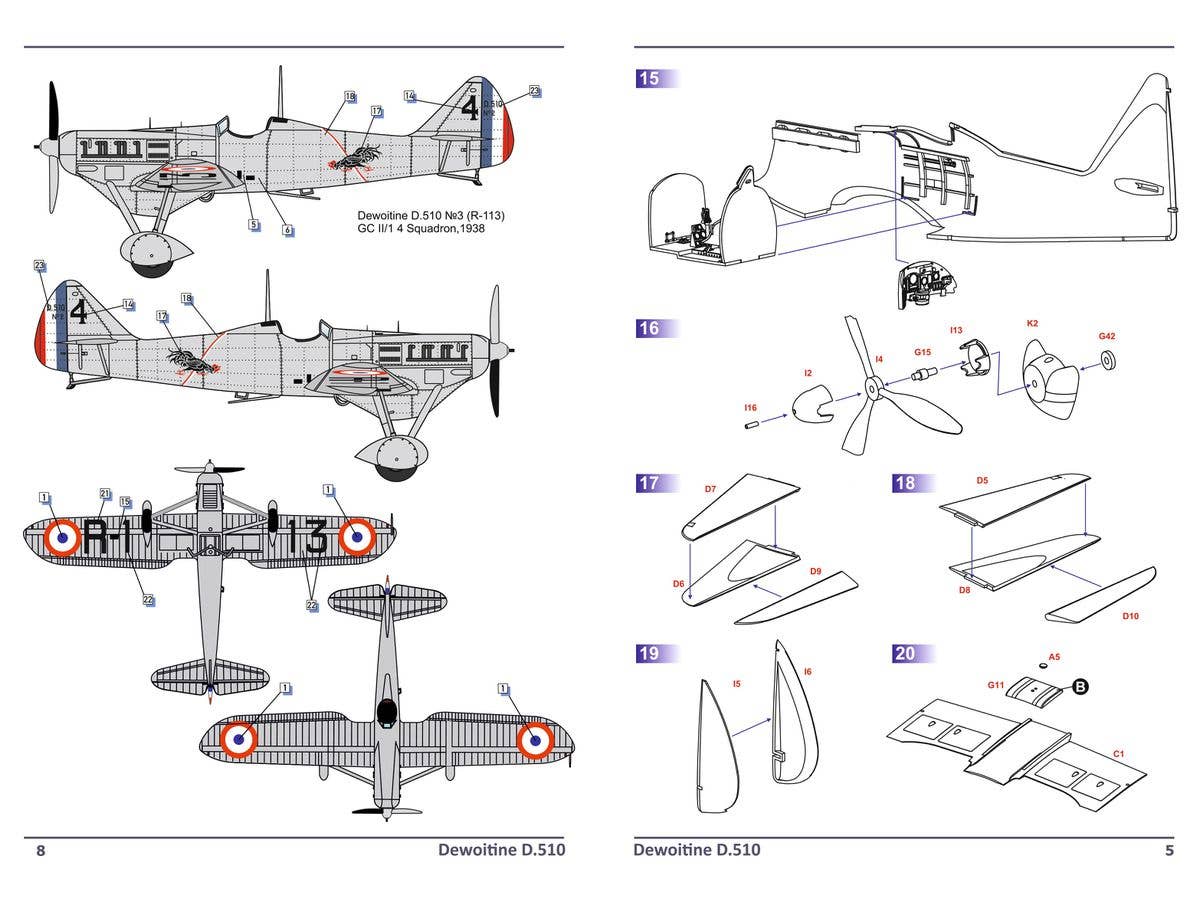 Dora Wings 1/32 Scale Dewoitine D.510 | 4820237050489