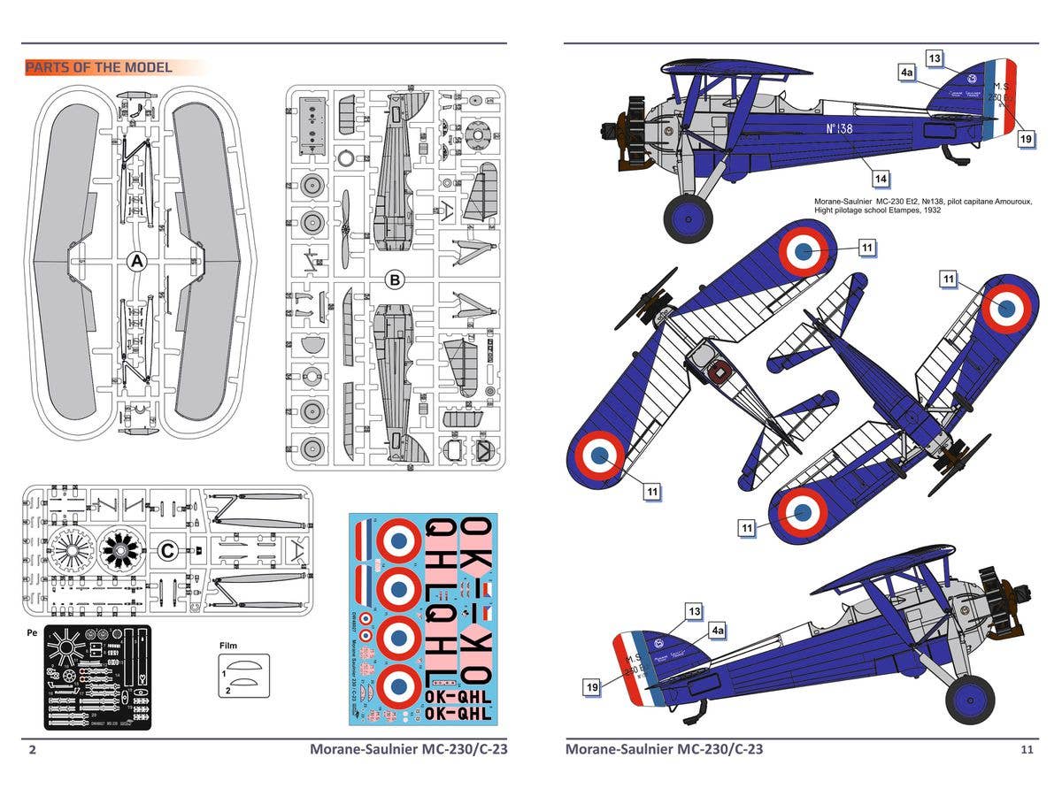 Dora Wings 1/48 Morane-Saulnier MS.230/C-23 | 4820237050410