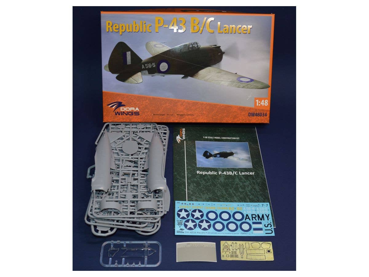 Dora Wings 1/48 Republic P-43 Lancer, reconnaissance | 4820237050533
