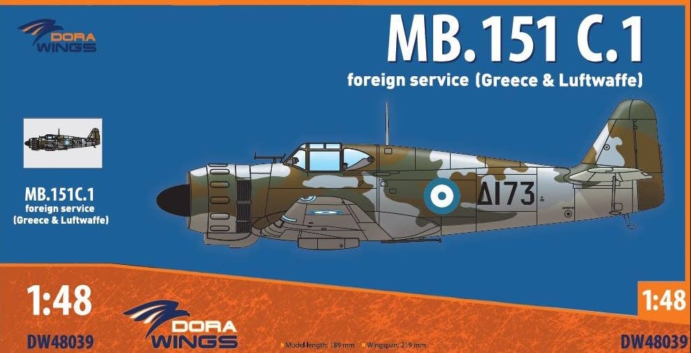 Dora Wings 1/48 Marcel Bloch MB.151 foreign service | 4820237050632