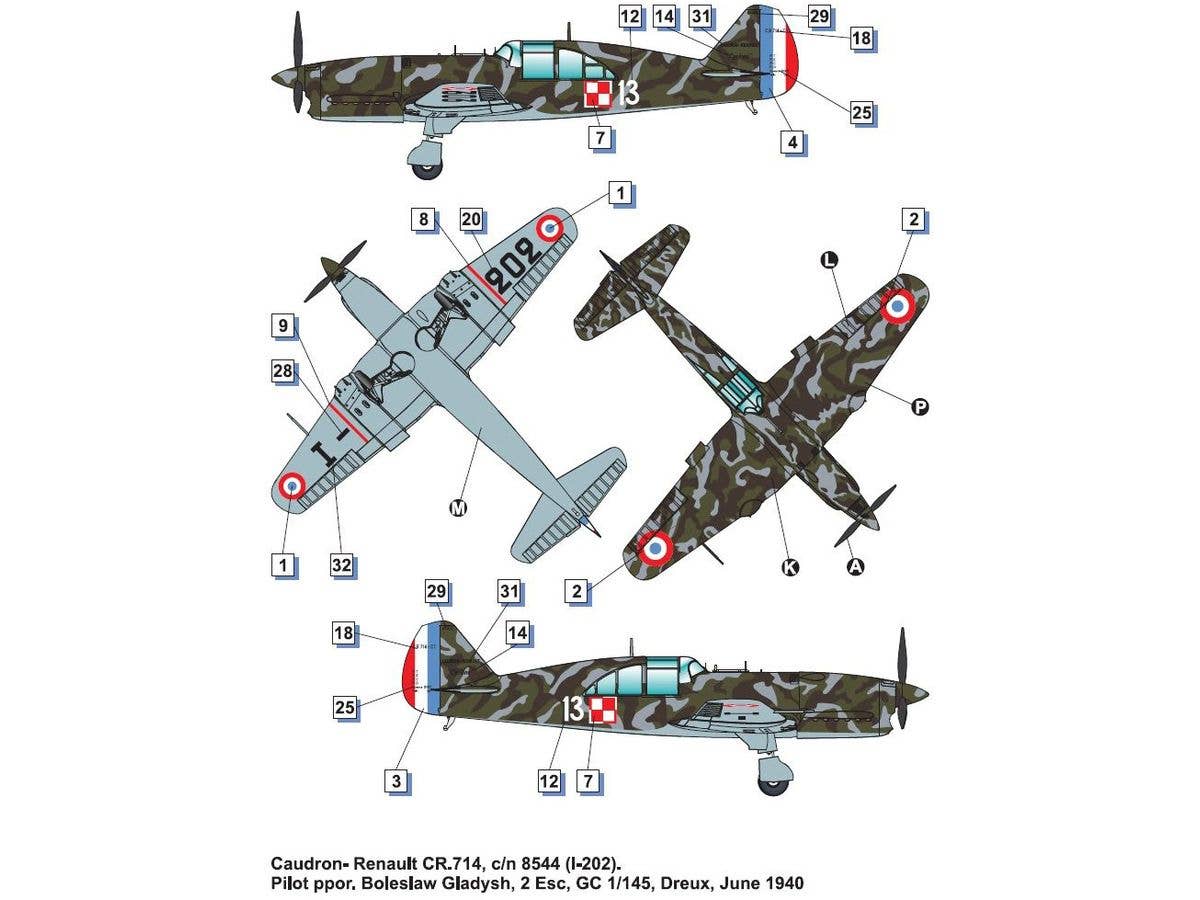 Dora Wings 1/48 Caudron -Renault CR.714C.1 (early) | 4820237050809