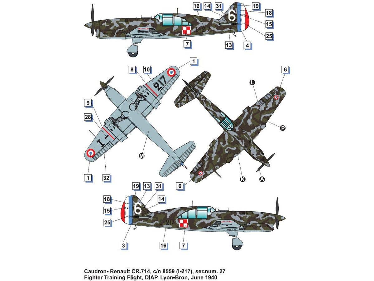 Dora Wings 1/48 Caudron -Renault CR.714C.1 (early) | 4820237050809