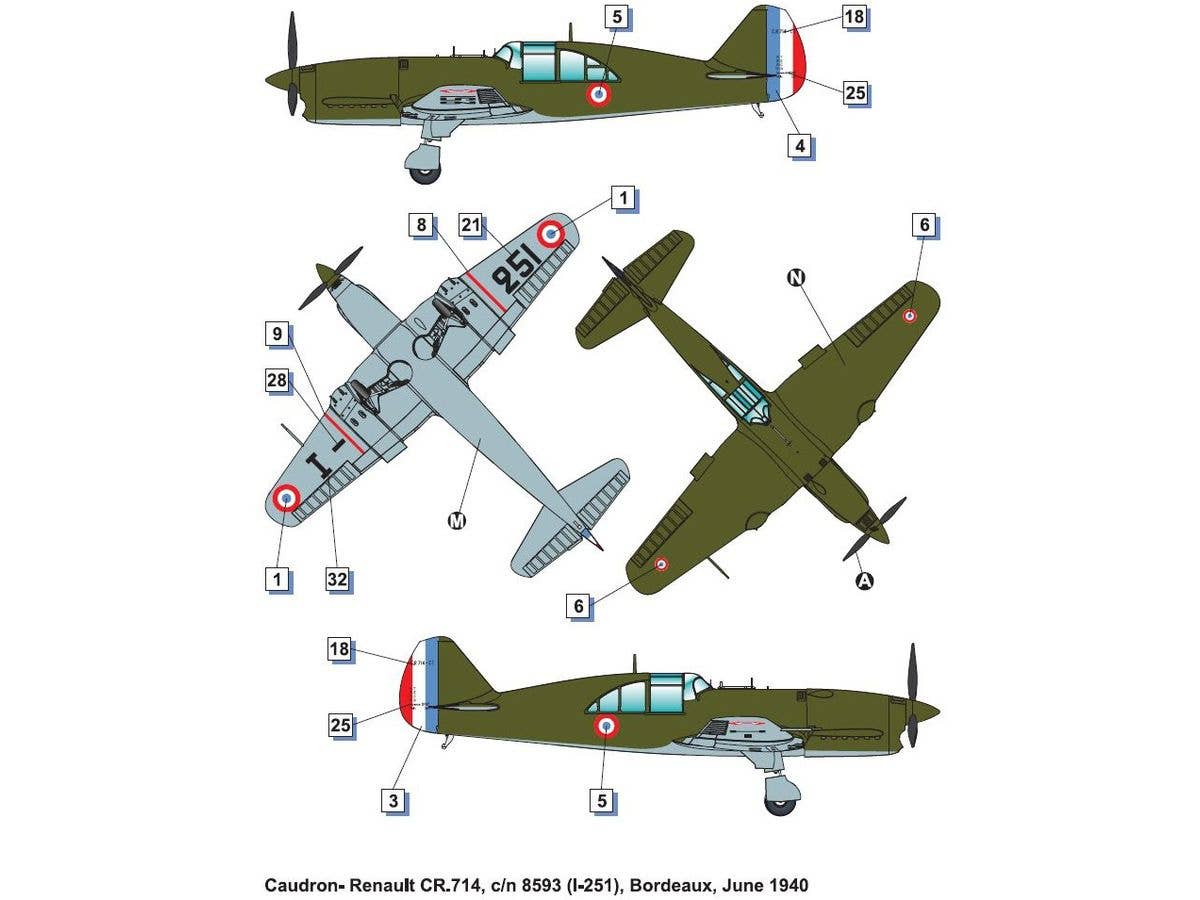 Dora Wings 1/48 Caudron -Renault CR.714C.1 (early) | 4820237050809