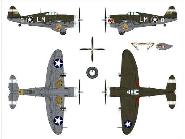 Dora Wings 1/48 Republic P-47C Thunderbolt with ferry tank | 4820237050960